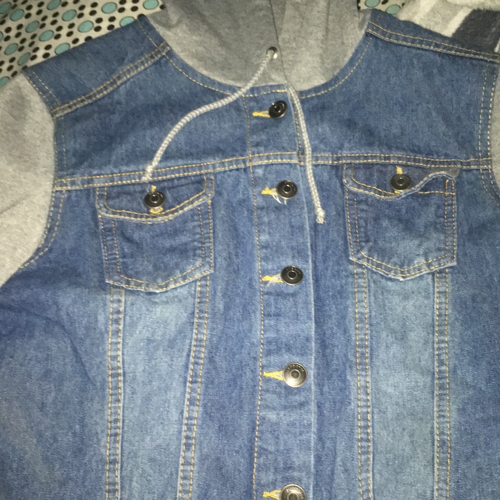 Denim sweater